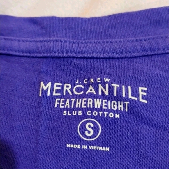 J. Crew Women's V-Neck Short Sleeve Tee - Deep Purple - Picture 2 of 6